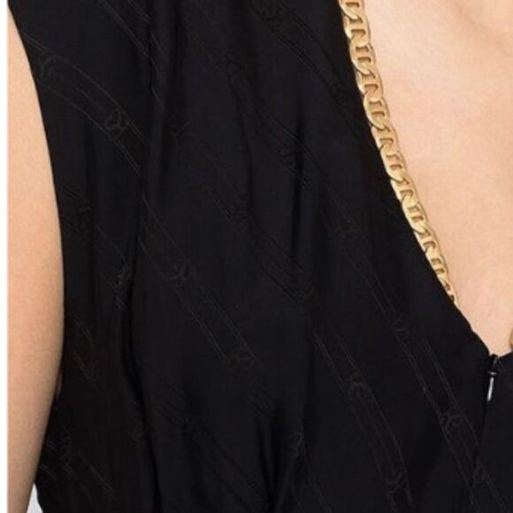 RARE Sandro Paris - Gaia wide leg Jumpsuit Black - Picture 4 of 6